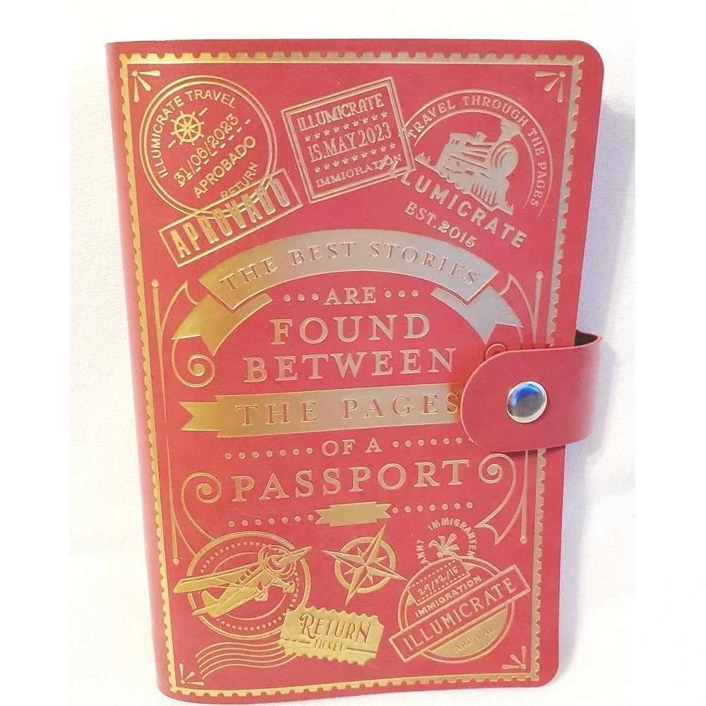 Illumicrate Reusable Sticker Book Passport inspired Notebook Journal